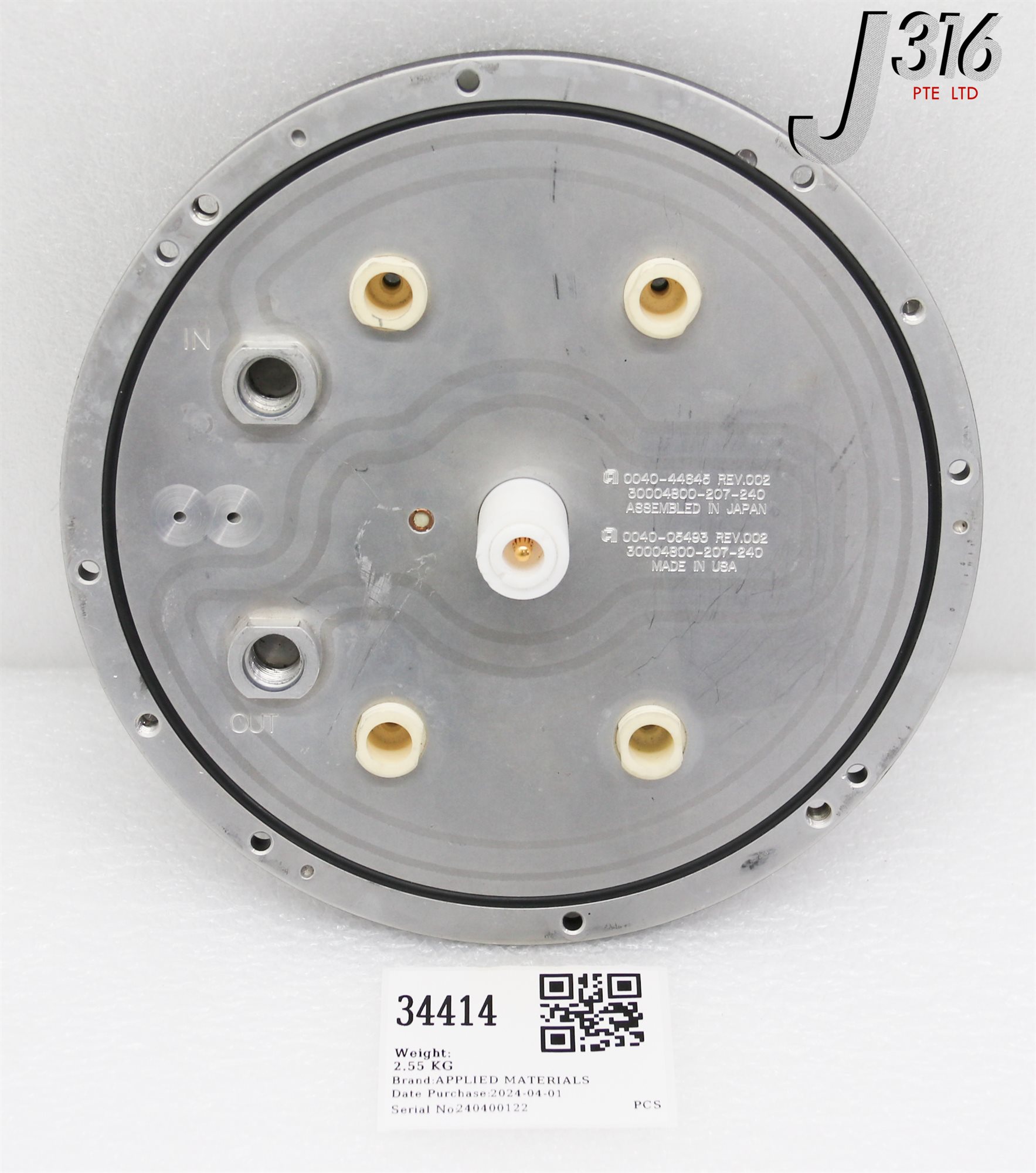 【のの】 34414 APPLIED MATERIALS ESC ASSY, EMAX, 200MM, 0040-05493 0040